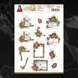 Precious Marieke The Nature of Christmas Winter Frames Decoupage A4 Sheet