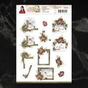 Precious Marieke The Nature of Christmas Winter Frames Decoupage A4 Sheet